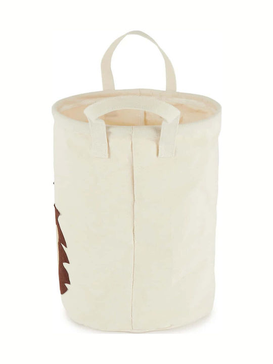 Bieco Kinder Aufbewahrungskorb aus Stoff Braun 31x31x40cm 1Stück