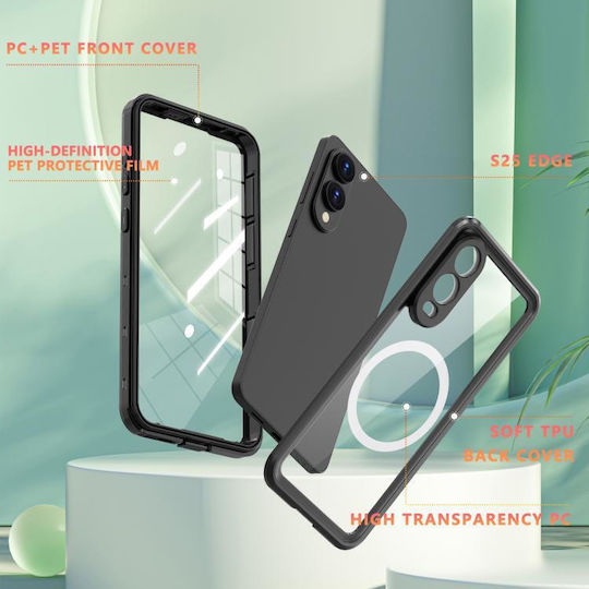 Redpepper IP68 Waterproof Case Samsung Galaxy S25 Edge 5G Black