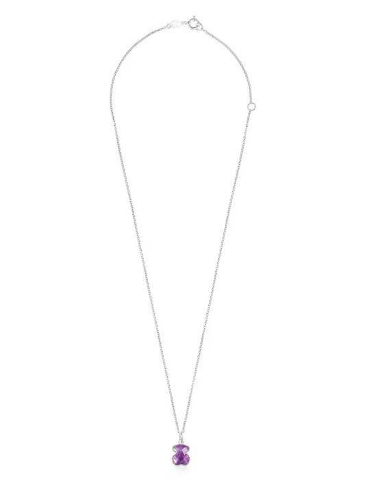 Tous Silver Amethyst Mop Колие