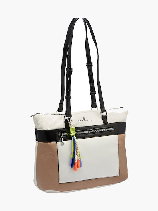 Damentasche Schulter Beige