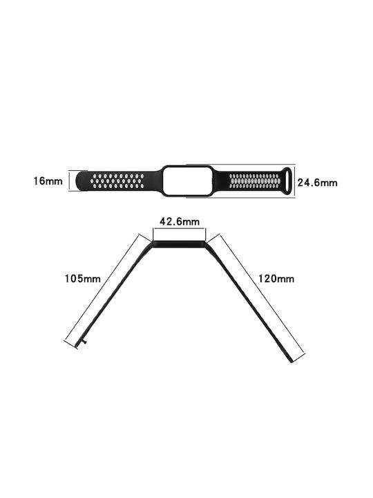 Curea Silicon Roșu (Redmi Smart Band 2)