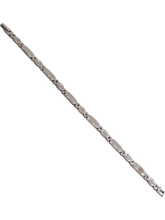 Kalliopi Silver Herren Armband aus Stahl 22cm