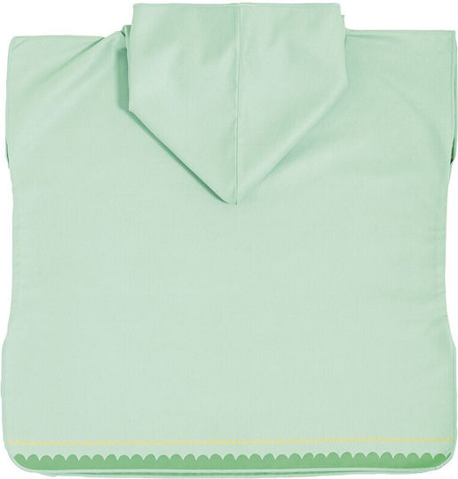 Poncho De Plajă Pentru Copii Micro Funny Safari Nima Microfiber Verde