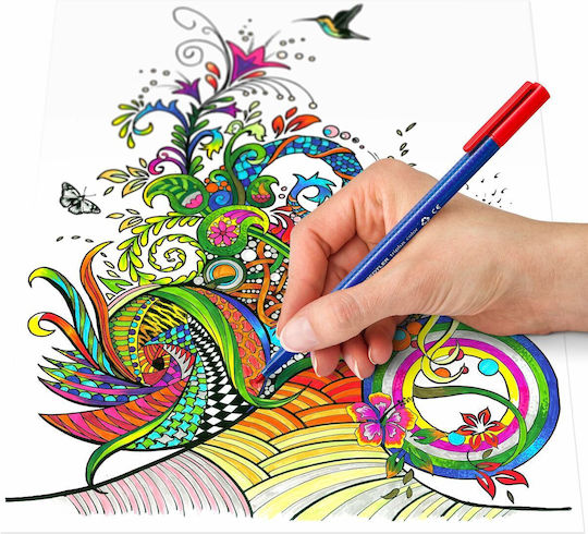 Staedtler Triplus Μαρκαδόροι Πολύχρωμο 1mm Σετ 10 χρώματα