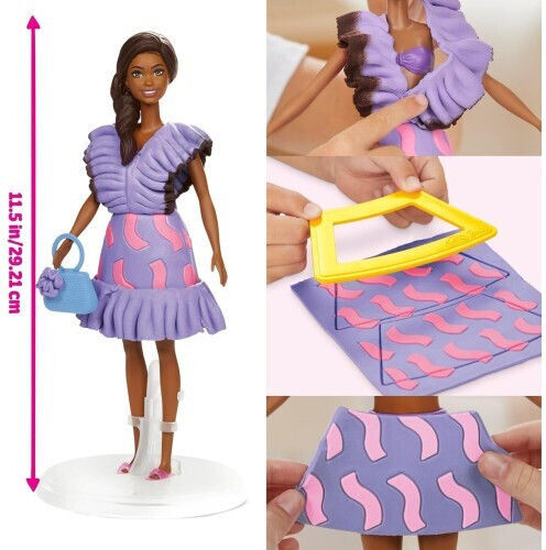 Hasbro Play-doh Barbie Fashionista Ruffles Σετ G1359