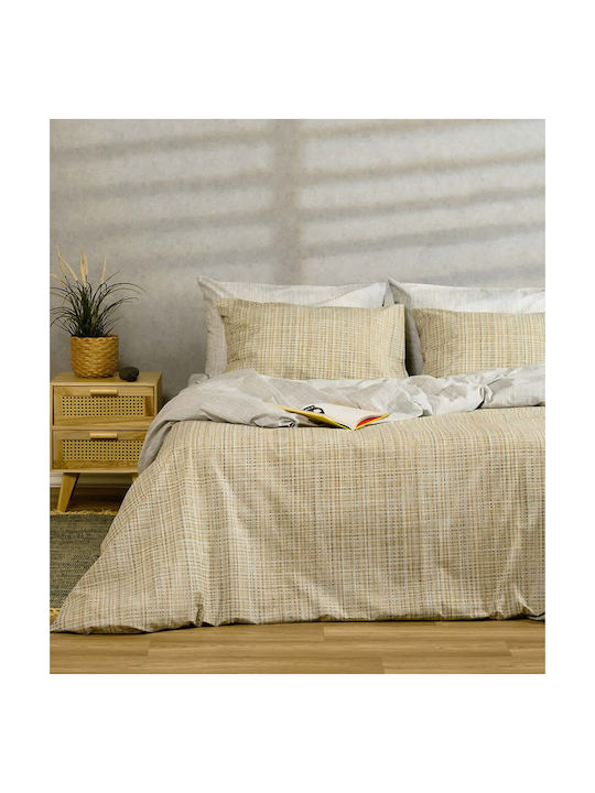 Melinen Mateo Σετ Μαξιλαροθήκες με Φάσα Grey 50x70εκ.