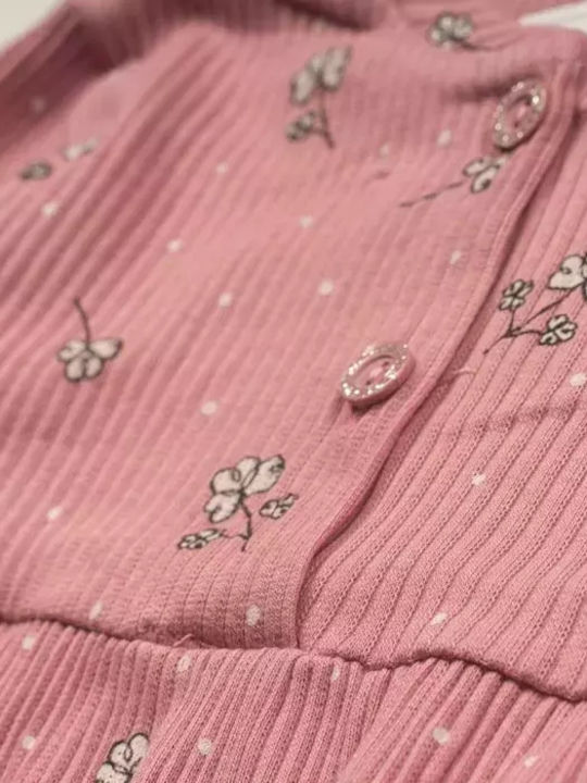 Kids' Set with Leggings Winter 3pcs Pink