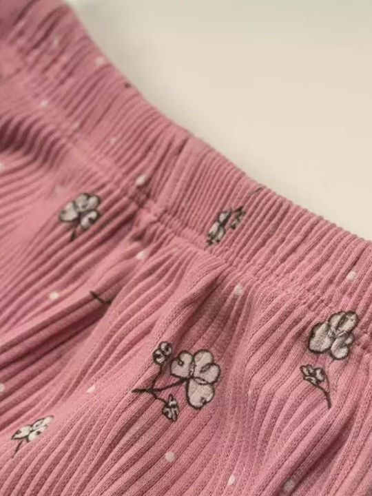 Set pentru copii cu colanți Iarnă 3buc Pink