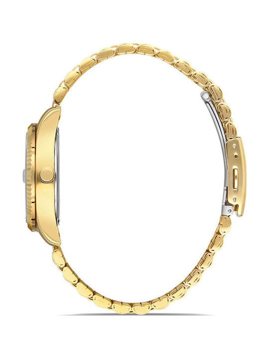 Ferro Women's Watch with Gold Metal Bracelet