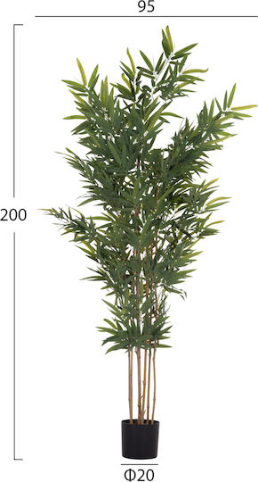 Decorative Synthetic Plant Hm4737 Bamboo Pot 20x95x200cm Decorative Synthetic Plant Hm4737 Bamboo Pot 20x95x200cm