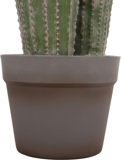 Plantă Sintetică Decorativă Hm4743 Cactus Ghiveci Φ16x62cm