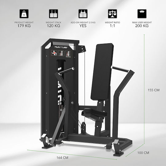 Tunturi Multifunktionales Trainingsgerät mit Gewichten 120kg