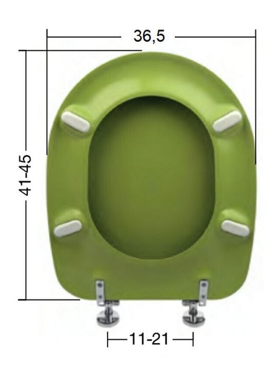 EVIOP Bakelite Toilet Seat Beige Irida 04cm