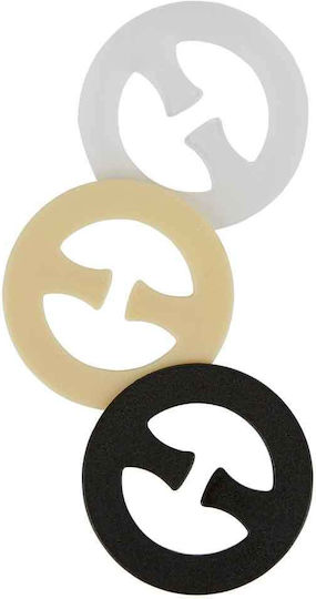 Bra Clips Secret Weapons X Back For Your Bra 3 Pieces Black-Beige Transparent
