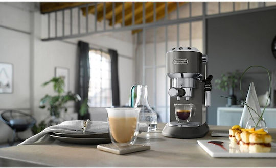 De'Longhi Dedica Αυτόματη Μηχανή Espresso 1300W Πίεσης 15bar Γαλάζια