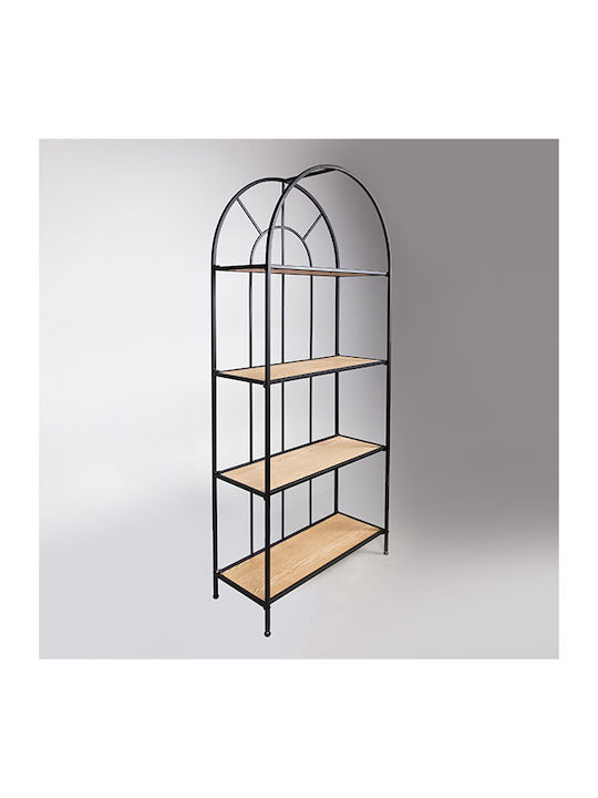 Bibliothek Schwarz 70x28x161cm