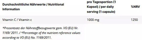Inlead Nutrition Vitamin C Витамин за Кожата & Антиоксидантно действие 1000мг 90 вегетариански капсули