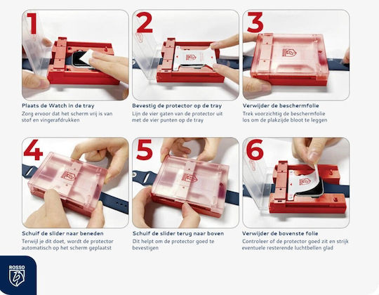 Rosso Tempered Glass για το Apple Watch SE, 6, 5, 4 - Apple 2τμχ