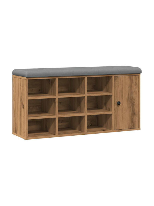 Entry Furniture with Shoe Rack Coffee 102x32x50cm