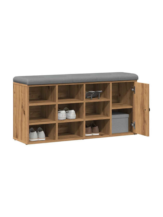 Entry Furniture with Shoe Rack Coffee 102x32x50cm