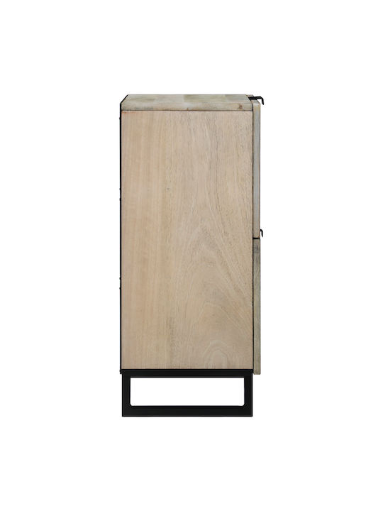 Kleiderschrank Büro Λευκό Και Μαύρο 60x33.5x75cm