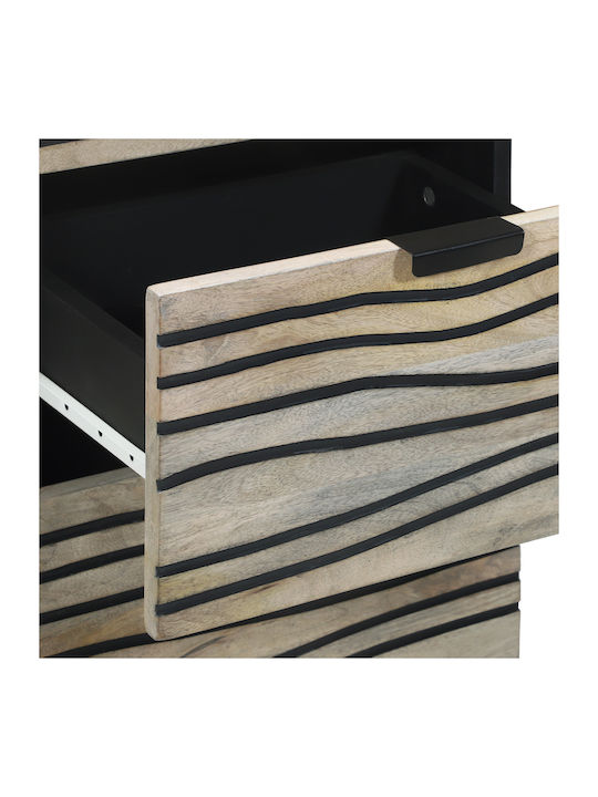 Kleiderschrank Büro Λευκό Και Μαύρο 40x33.5x75cm