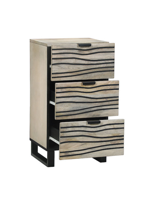 Kleiderschrank Büro Λευκό Και Μαύρο 40x33.5x75cm