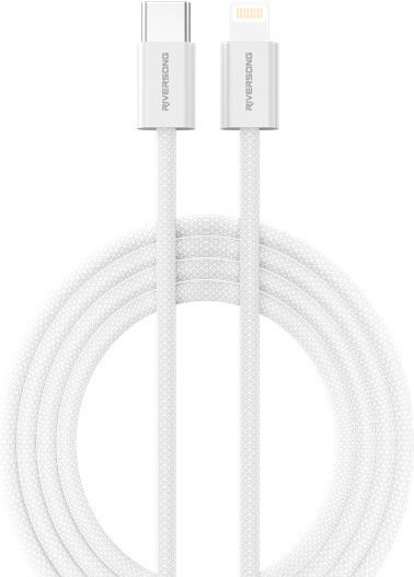 Riversong Редовна USB-C към Lightning кабел 27W Сив 2м (CL53A)