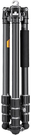 K&F Concept Videostative από Carbonfaser με Kugelförmige Kopfart και Maximale Belastung 16kg έως 172.5cm