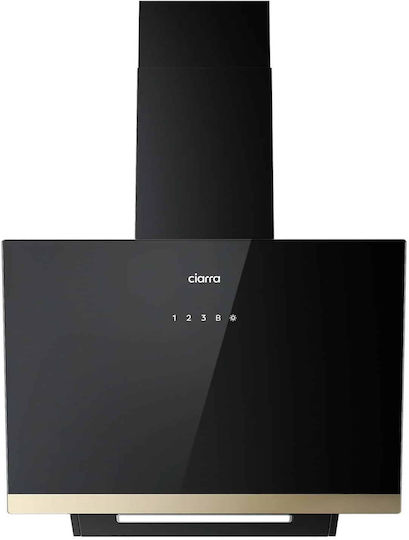 Ciarra Απορροφητήρας Καμινάδα Ανακύκλωσης 60cm Μαύρος
