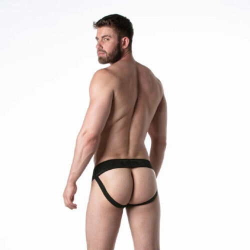 Leader Herren Jockstrap Schwarz