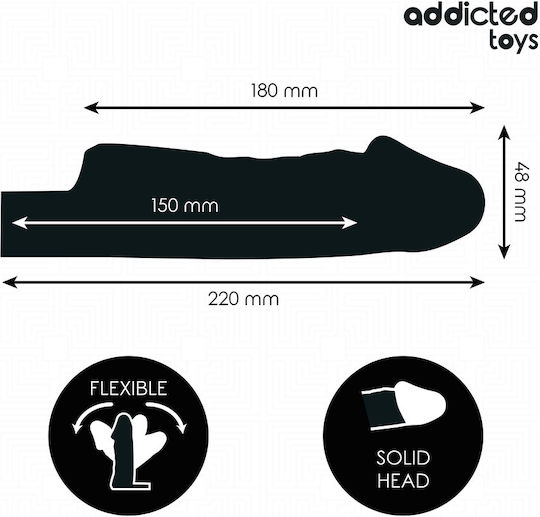 Addicted Toys Уголемяване на пениса Прозрачен 27см