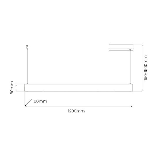 Eko Light LED Kommerzielle lineare Beleuchtung Leuchte Decke 36W