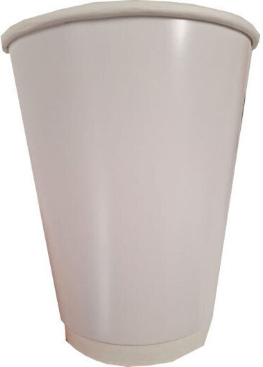Intertan Disposable Cup Paper Double Wall White 354ml 25pcs