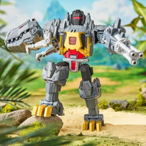 Action Figure Changes to Dino: Cyberworld Transformers Chomp & Battle Grimlock for 6+ years old Years 22.5cm.