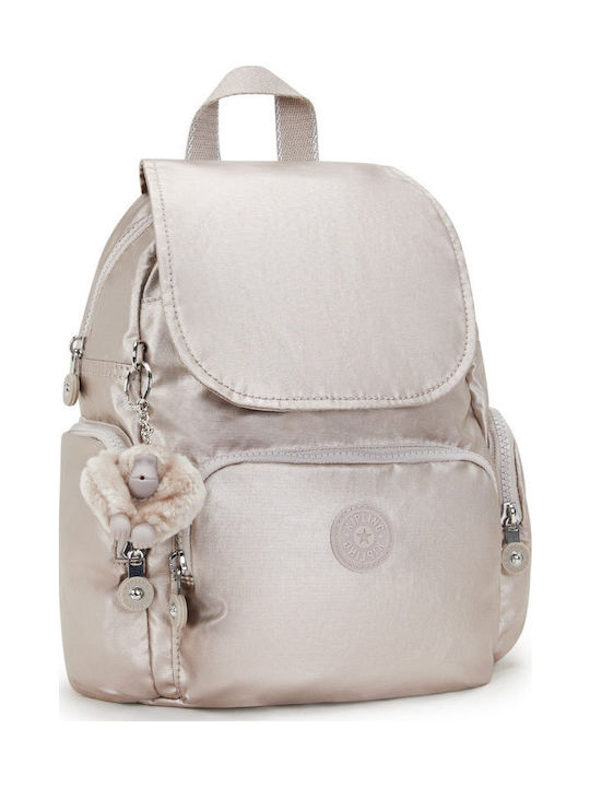 Kipling City Zip Ασημί