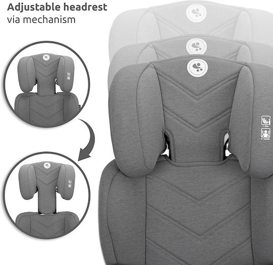 Lorelli Speed Baby Car Seat High-back Booster i-Size Grey 15-36 kg