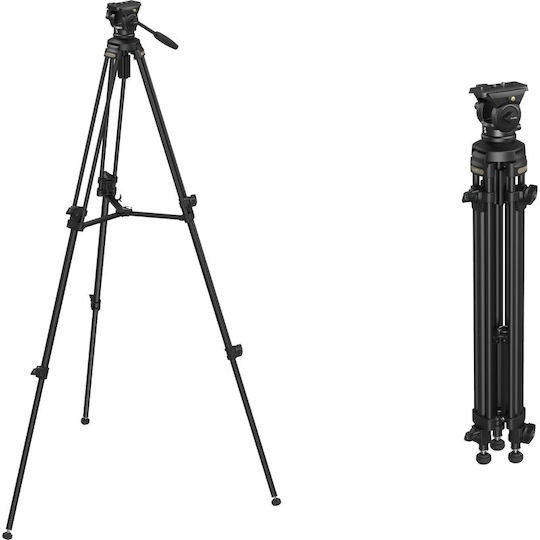 SmallRig Trepied Video Din Aluminiu Cu Cap Hidraulic Și Sarcină Maximă 5kg Până La 185cm
