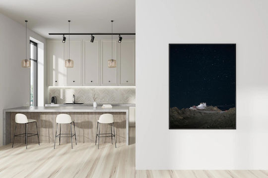 Πίνακας Starry Nightscape Over Monastery Έναστρο Νυχτερινό Τοπίο Πάνω Μοναστήρι 100x150