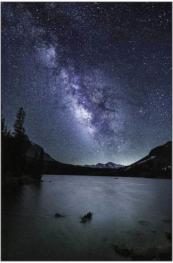 Panou Starry Night Over A Lake Un Singur Exemplar Pictură În Ulei 60x90