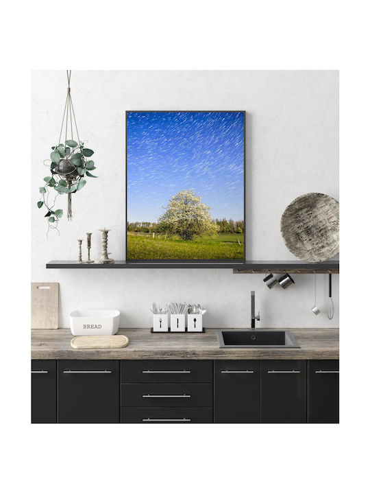 Πίνακας Tree Under Starry Night Sky Δέντρο Κάτω Έναστρο Νυχτερινό Ουρανό 100x150