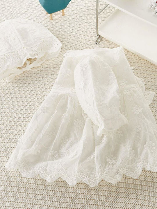 Nannie Alb Rochie de Botez