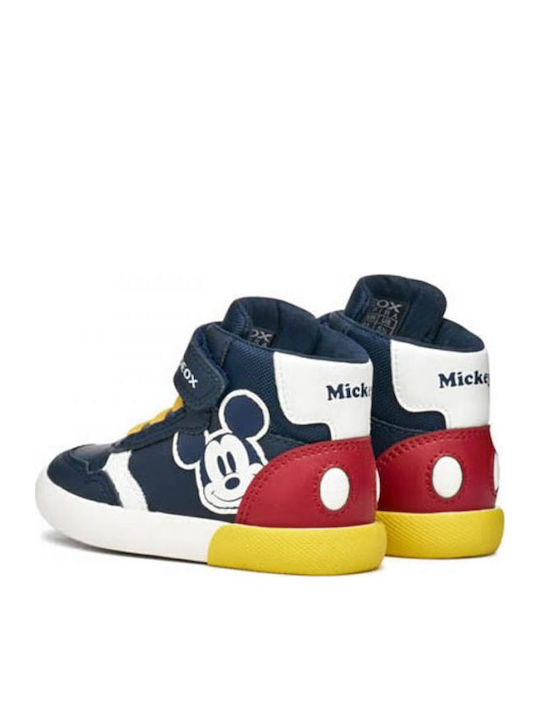 B GISLI Kinder Sneakers Hoch mit Klettverschluss Blau