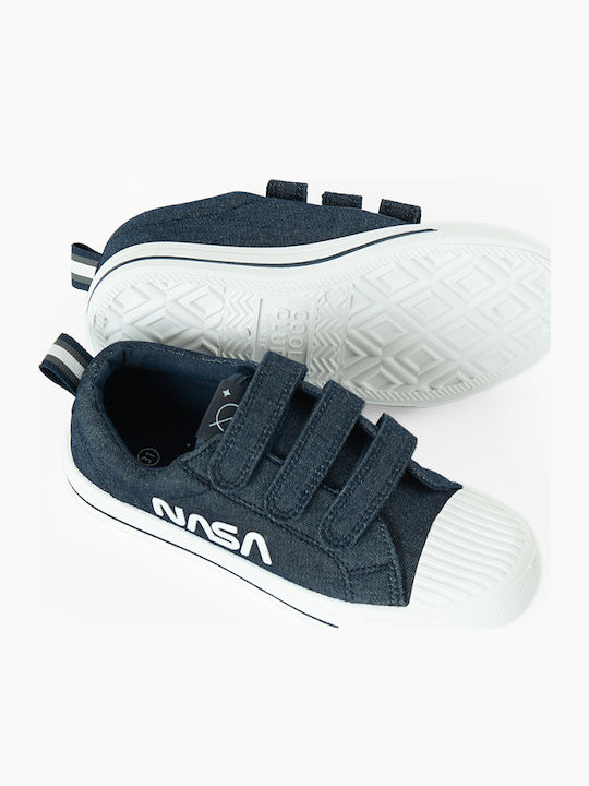 Nasa Kids Sneakers with Scratch Blue