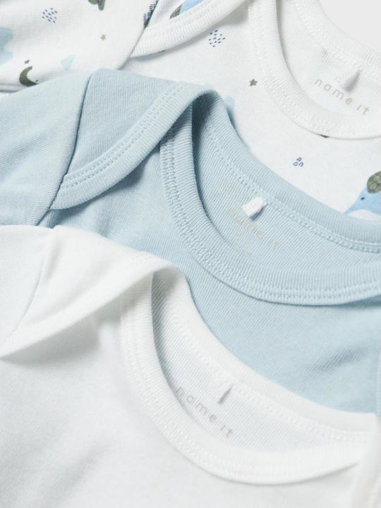 Name It Σετ Κορμάκια Baby Blue 3τμχ