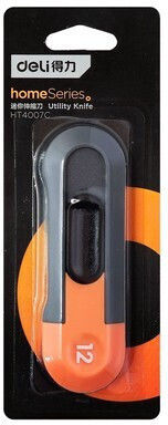 Deli Folding Knife with Blade Width 12mm Gray