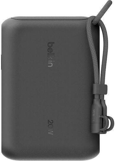 Belkin BoostCharge Power Bank 10000mAh 20W με 2 Θύρες USB-C Power Delivery Μαύρο