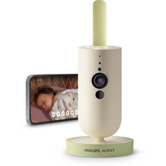 Philips Безжична бебешка монитор система с камера и звук , с двупосочна комуникация и мелодии