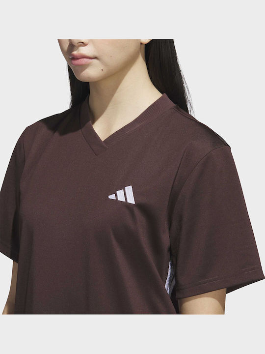Rochii De Vară Pentru Femei Mini Rochie Sport Tricou Mâneca Scurtă Maro