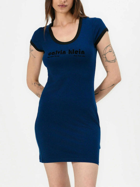 Mini T-shirt Φόρεμα Μπλε